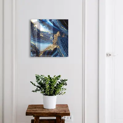 Key cabinet Navy blue streaks