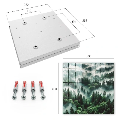 Key box for wall Misty forest