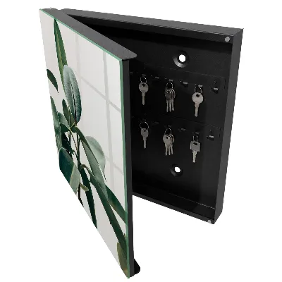 Key cabinet Ficus leaves