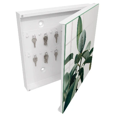 Key cabinet Ficus leaves