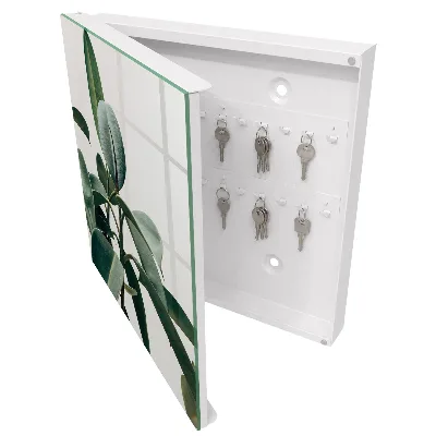 Key cabinet Ficus leaves