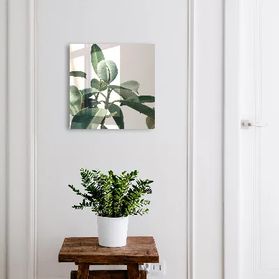 Key cabinet Ficus leaves