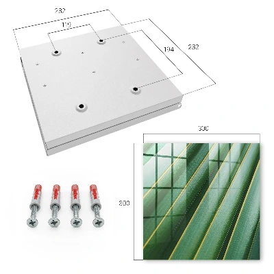 Key box for wall Leaf pattern