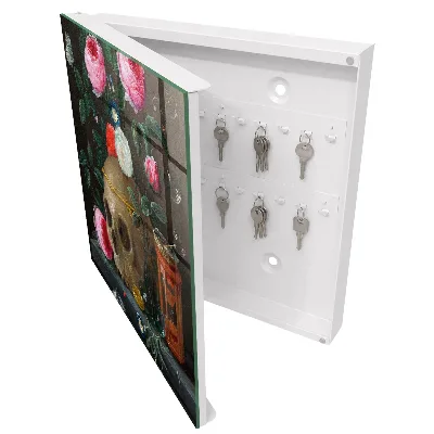 Key box for wall Skull and flowers