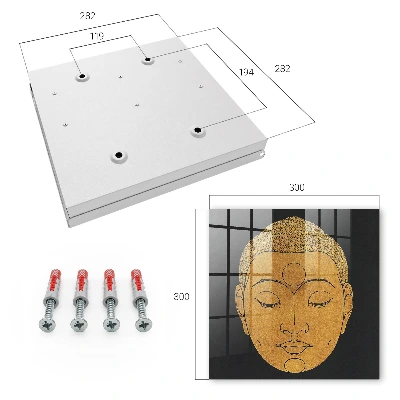 Wall mounted key box Peaceful meditation