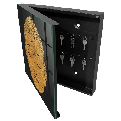 Wall mounted key box Peaceful meditation