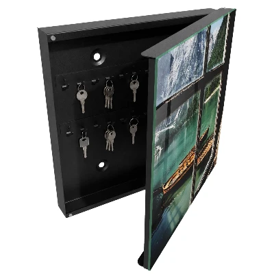 Wall mounted key box Lake mountains