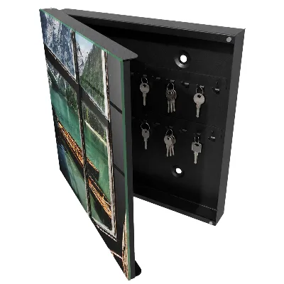 Wall mounted key box Lake mountains
