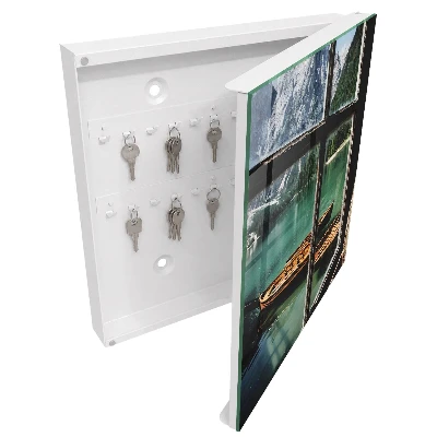 Wall mounted key box Lake mountains