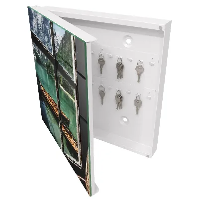 Wall mounted key box Lake mountains