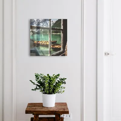 Wall mounted key box Lake mountains