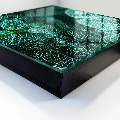 Wall mounted key box Green patterns