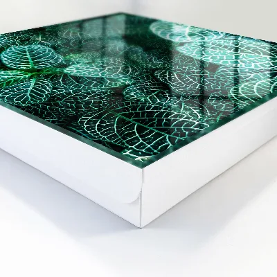Wall mounted key box Green patterns