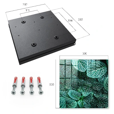 Wall mounted key box Green patterns