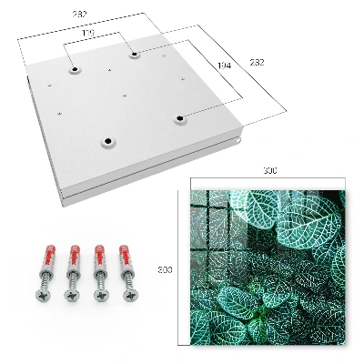 Wall mounted key box Green patterns