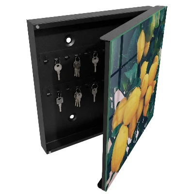 Wall mounted key box Green leaves
