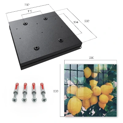 Wall mounted key box Green leaves