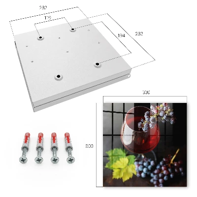 Key box for wall Wine grapes