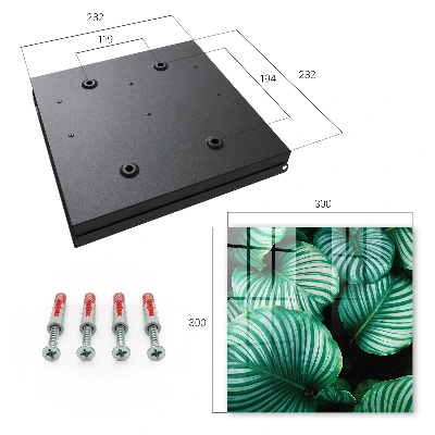 Key box for wall Green leaves