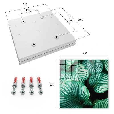 Key box for wall Green leaves