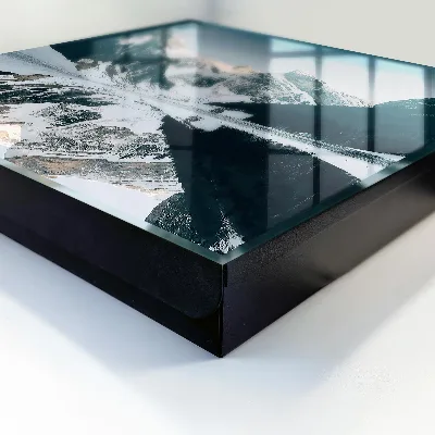Wall mounted key box Winter landscape