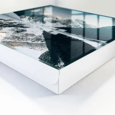 Wall mounted key box Winter landscape
