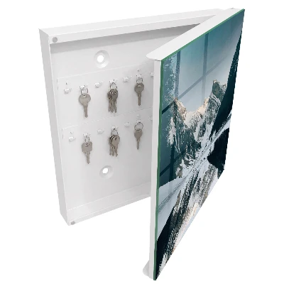 Wall mounted key box Winter landscape