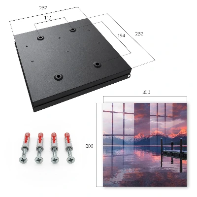 Wall mounted key box Lake mountains