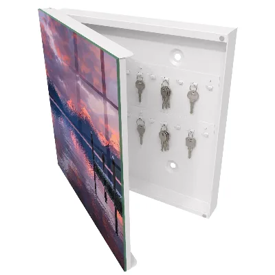 Wall mounted key box Lake mountains