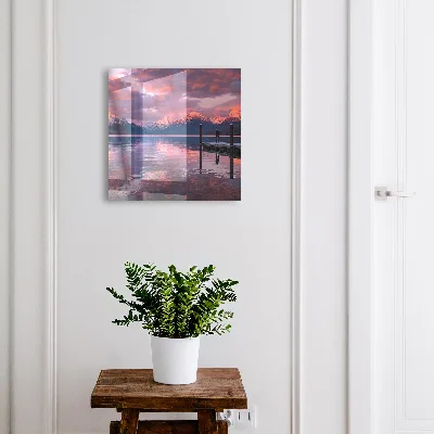 Wall mounted key box Lake mountains
