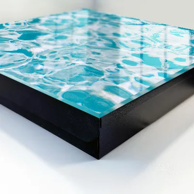 Wall-mounted key box with water swirls design