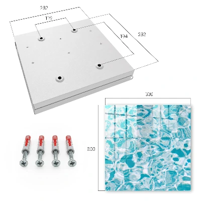 Key box for wall Water swirls