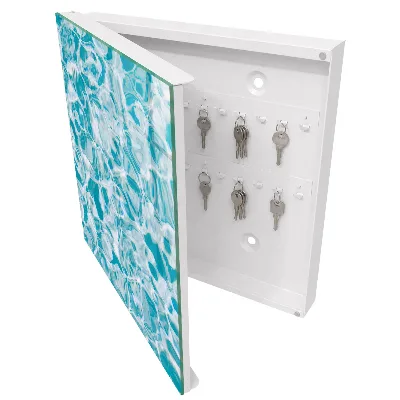 Key box for wall Water swirls