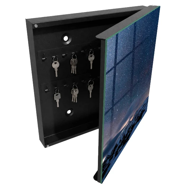 Wall mounted key box Mountain night