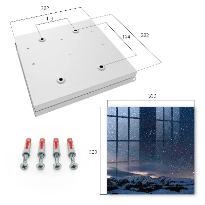 Wall mounted key box Mountain night