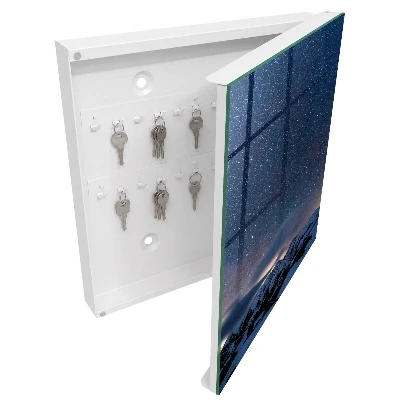 Wall mounted key box Mountain night