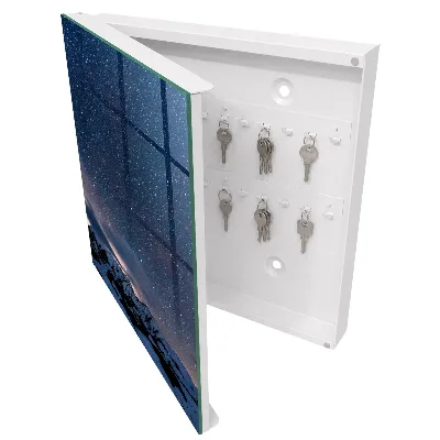 Wall mounted key box Mountain night