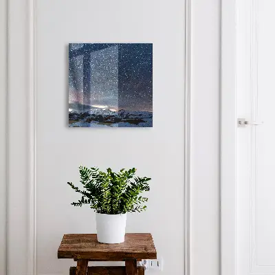 Wall mounted key box Mountain night