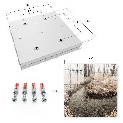 Key box for wall Winter river