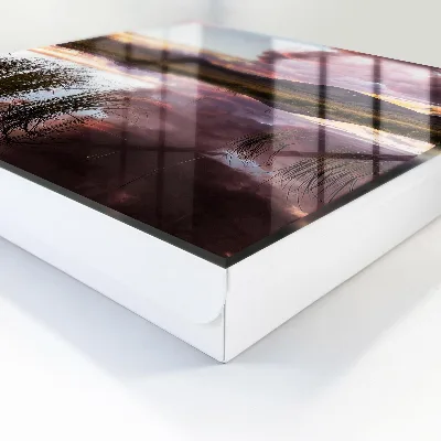 Wall mounted key box Mountain sunset