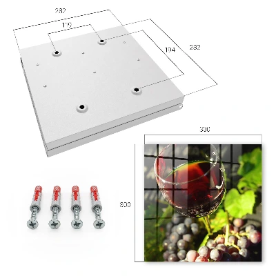 Key box for wall Grapes and wine