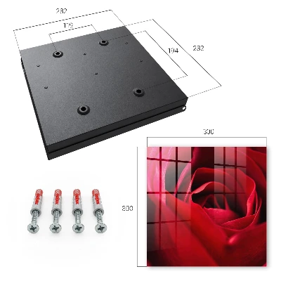 Wall mounted key box Rose close-up