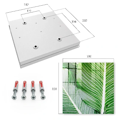 Wall-mounted key box greenery of nature design