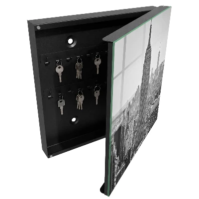 Wall mounted key box City panorama