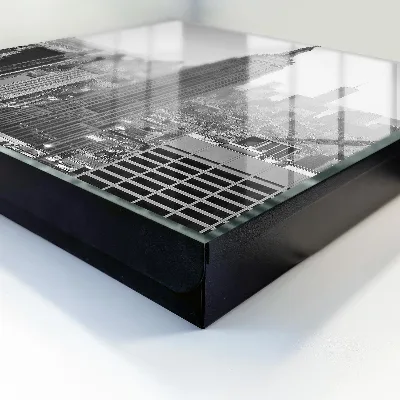 Wall mounted key box City panorama