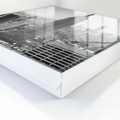 Wall mounted key box City panorama