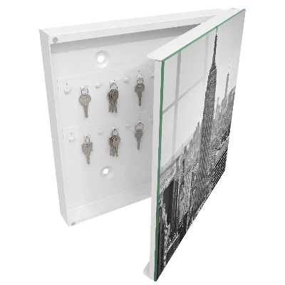 Wall mounted key box City panorama