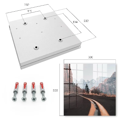 Wall mounted key box Road in the mountains