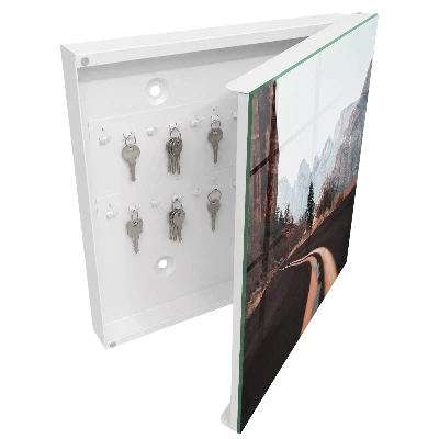 Wall mounted key box Road in the mountains