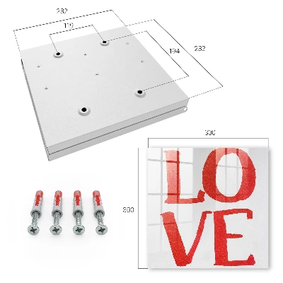 Key cabinet Red love